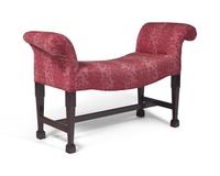 A George III Mahogany Window Bench
