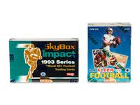 A Large Group of 1990s Unopened Football Card Boxes