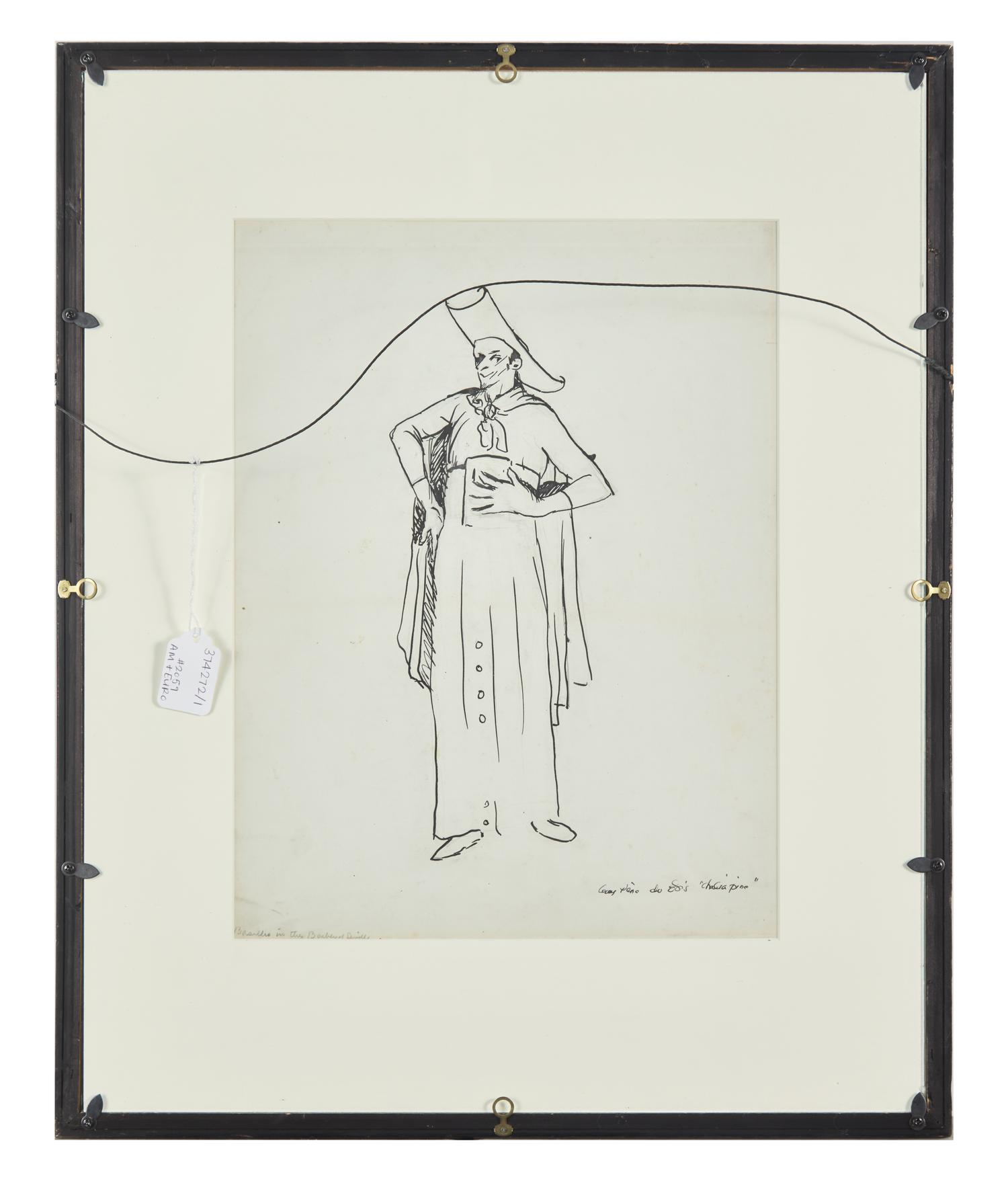 Fat Man with Cigar; and Portrait of Chaliapin in Barber of Seville (a double-sided work), 1908