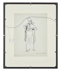 Fat Man with Cigar; and Portrait of Chaliapin in Barber of Seville (a double-sided work), 1908