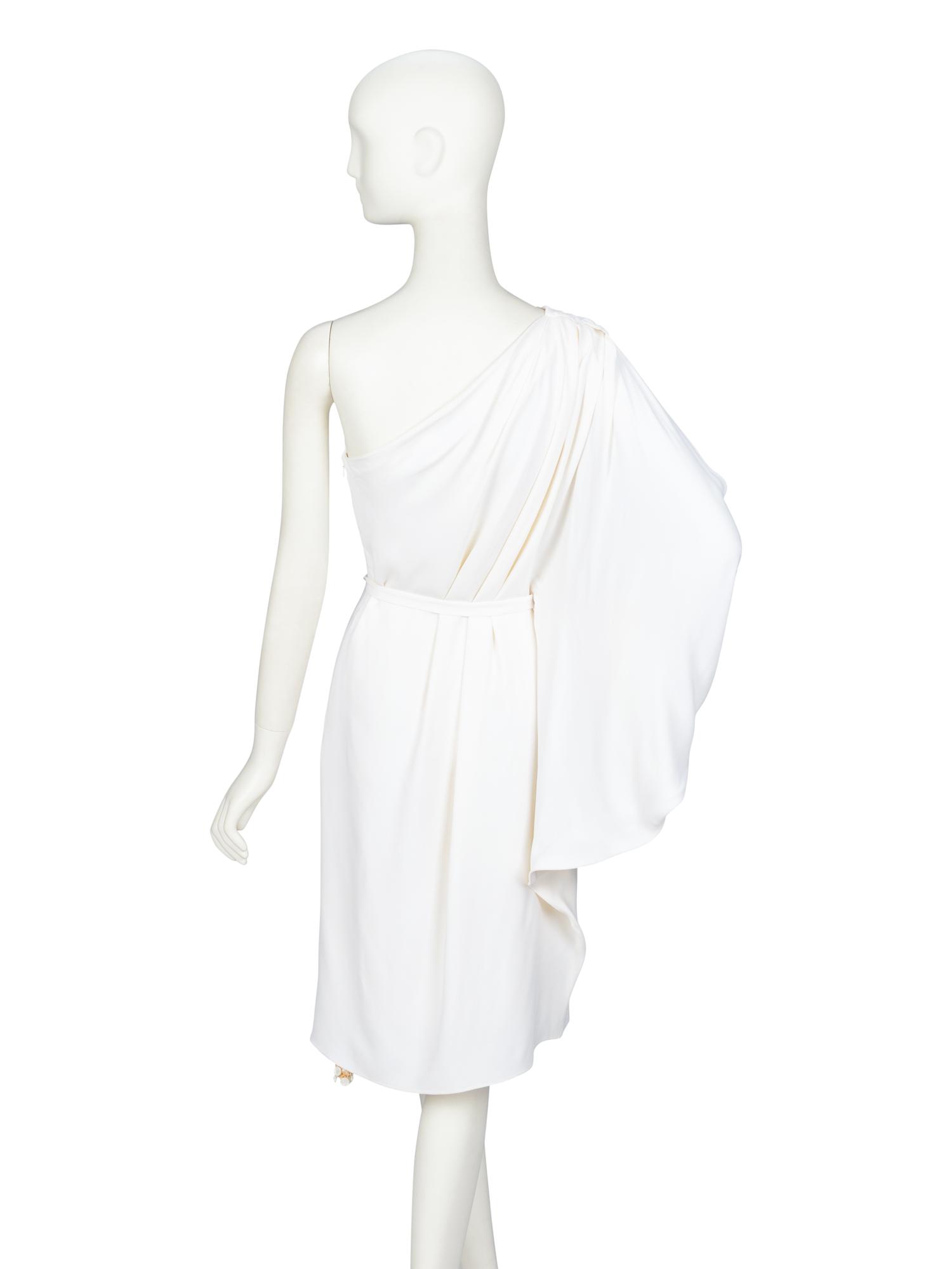 Christian Dior by John Galliano , Draped One-Sleeve Dress