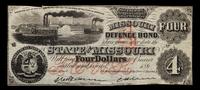 A State of Missouri 1861 $4 Defence Bond