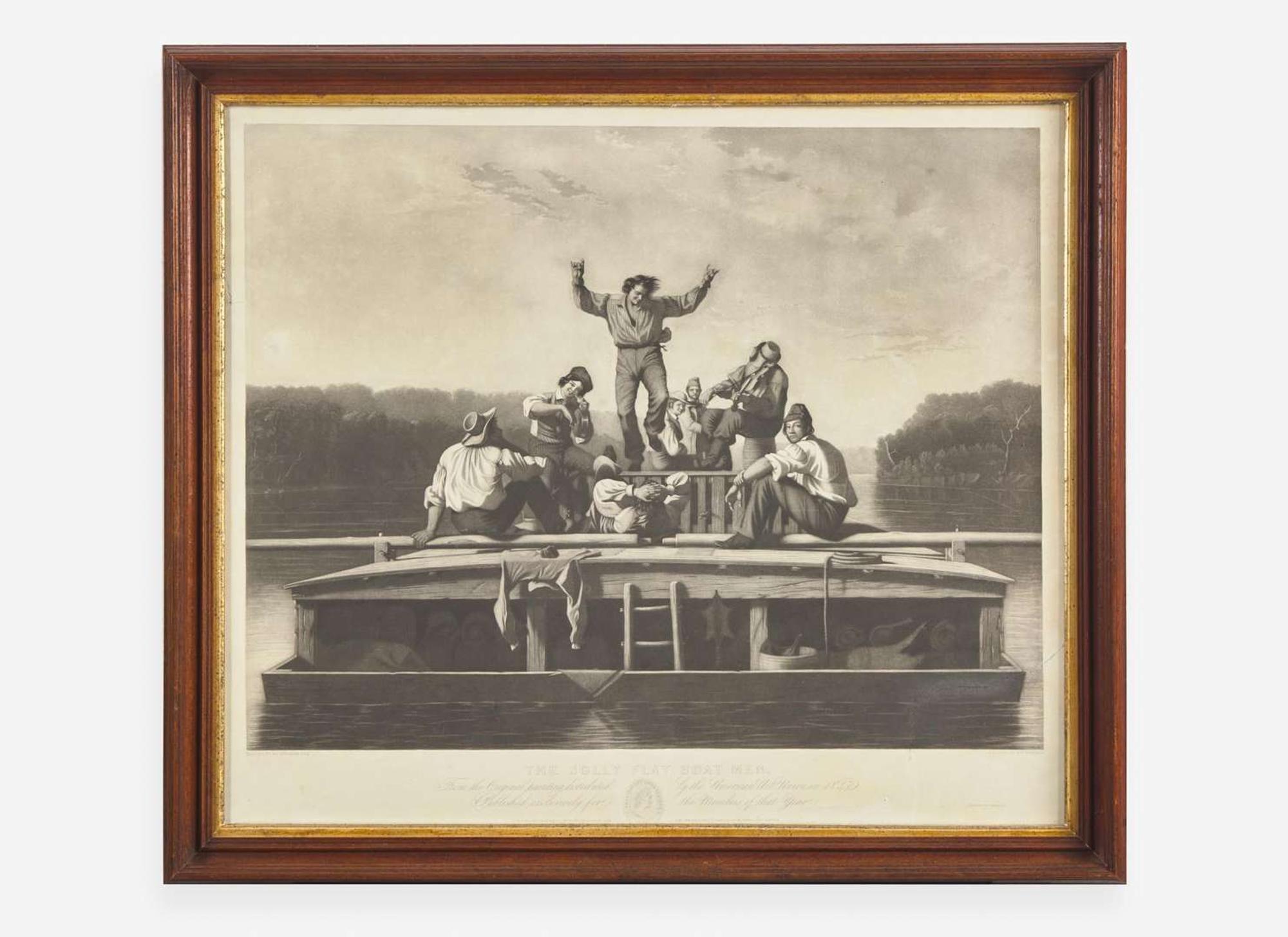 After George Caleb Bingham (1811-1879), engraved by Thomas Doney (active 1844-1849), printed by Powell & Co., The Jolly Flat Boat Men, printed 1847