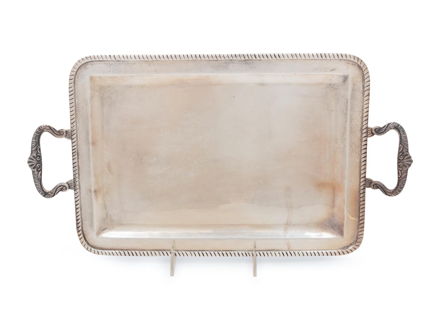 A Mexican Silver Tray