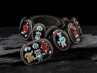 Mosaic Inlay Katsina Concha Belt
