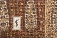 Two Designer Scarves: One Yves Saint Laurent and One Oscar de la Renta