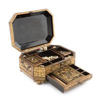 A Chinese Export Lacquer Box