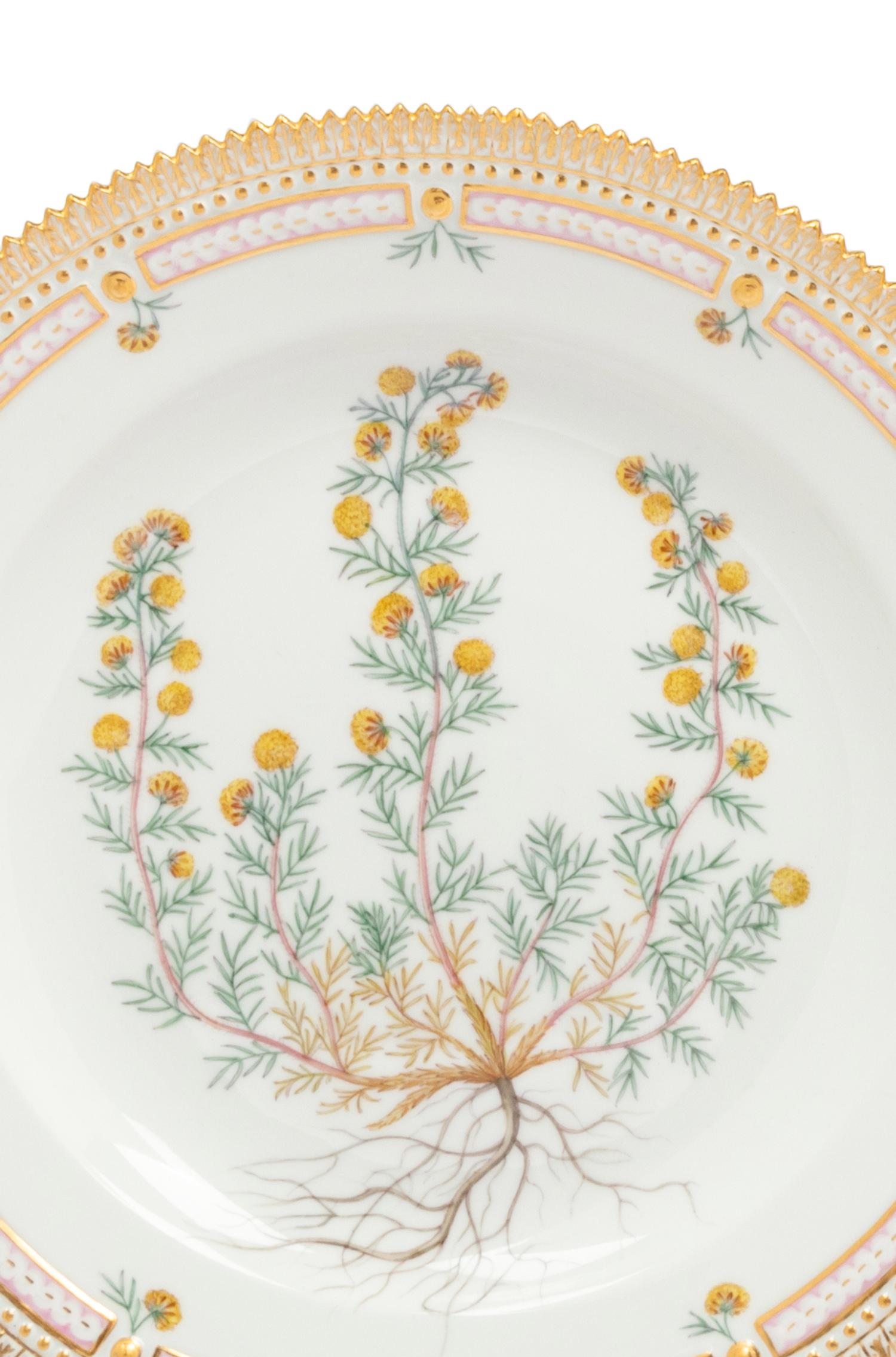 Two Royal Copenhagen Flora Danica Plates