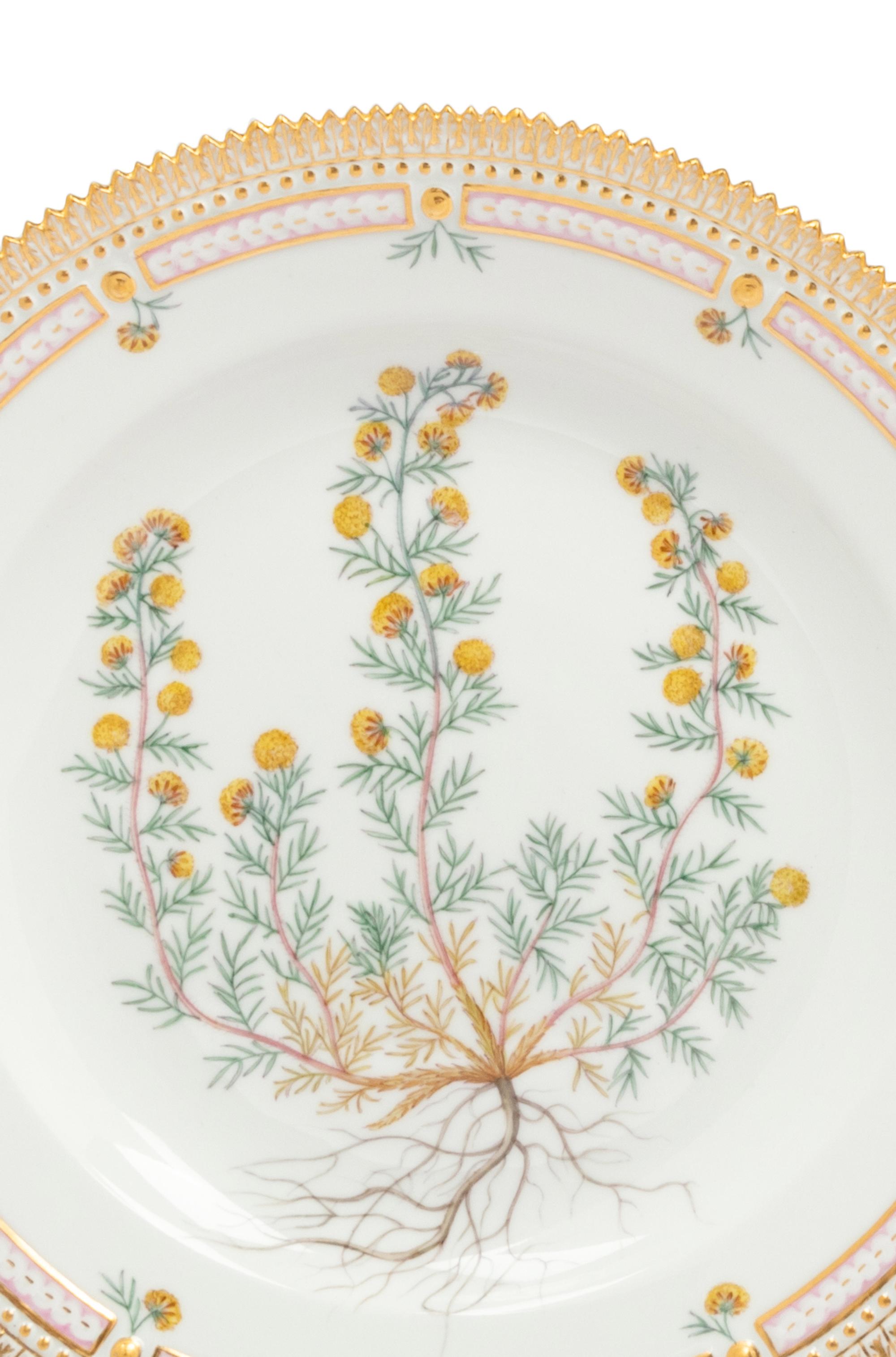 Two Royal Copenhagen Flora Danica Plates