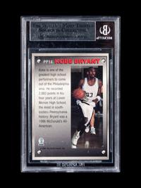 A Group of 1996-97 Score Board Autographed BK Pure Performance Kobe Bryant Rookie Basketball Cards No. PP14 (BGS 8.5 NM+); No. PP14 Gold (SGC 9 MINT)