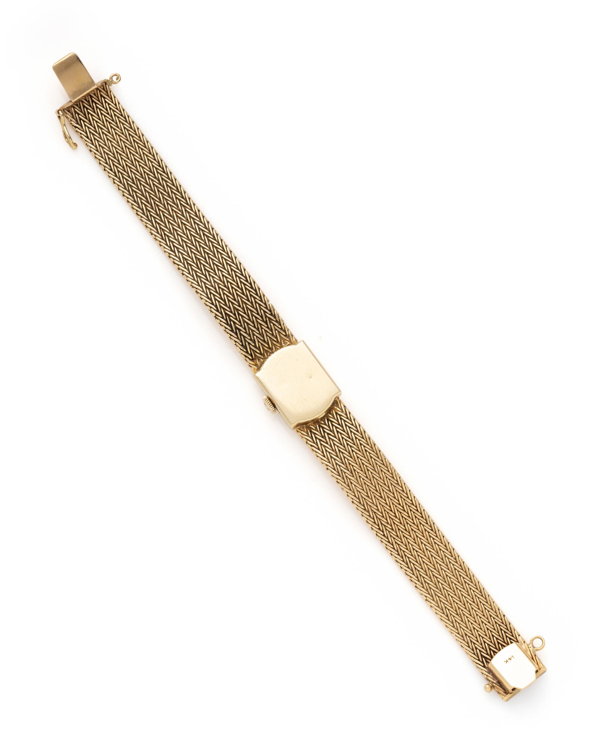 OMEGA, 14K YELLOW GOLD WRISTWATCH
