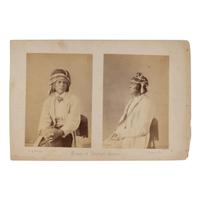 Alexander Gardner (Scottish-American, 1821-1882) — Luis Morago and Antonio Azul, Pima ca 1872