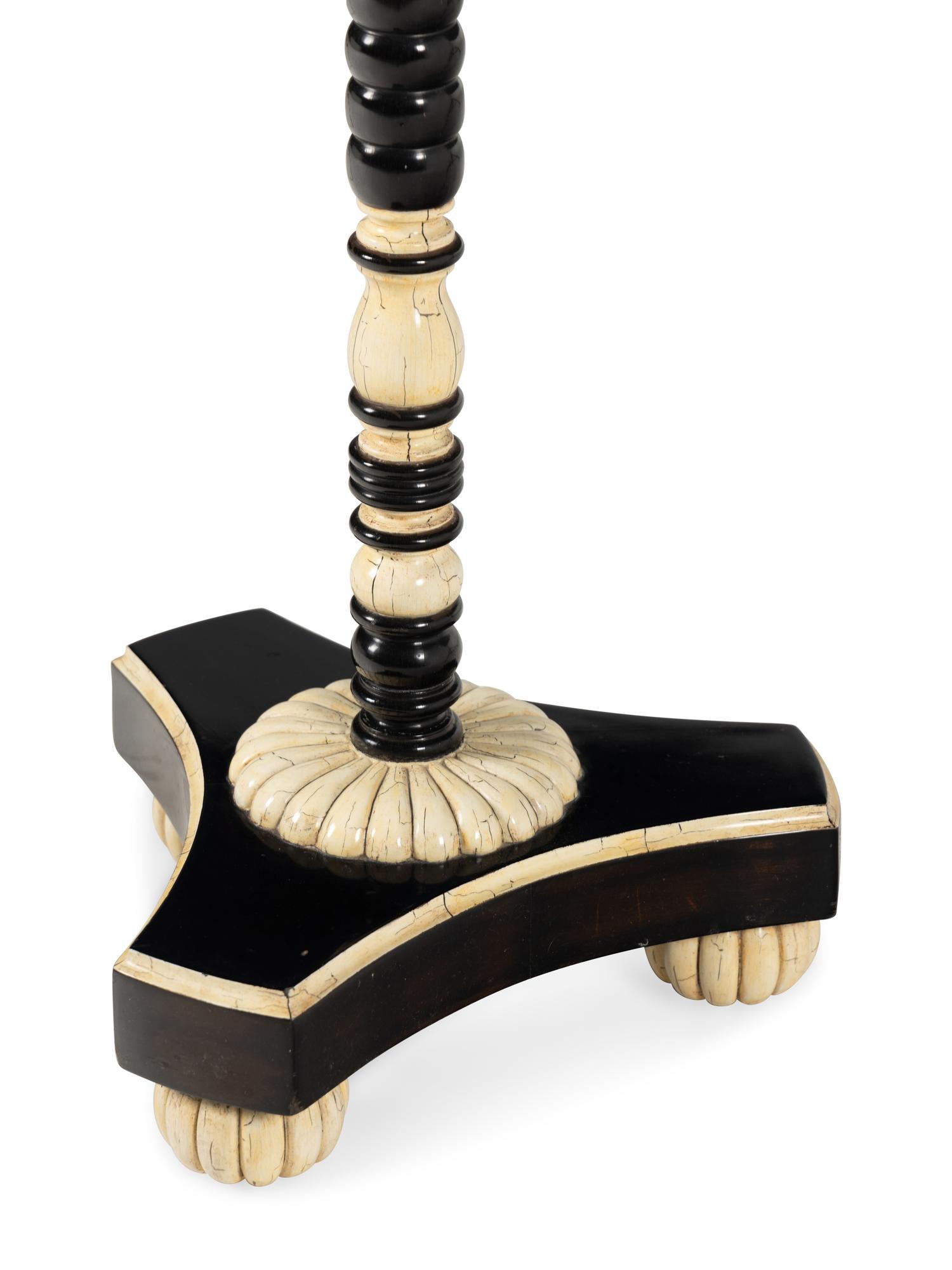A Rose Tarlow Black Lacquered Side Table