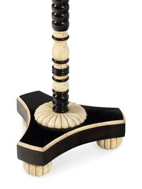 A Rose Tarlow Black Lacquered Side Table