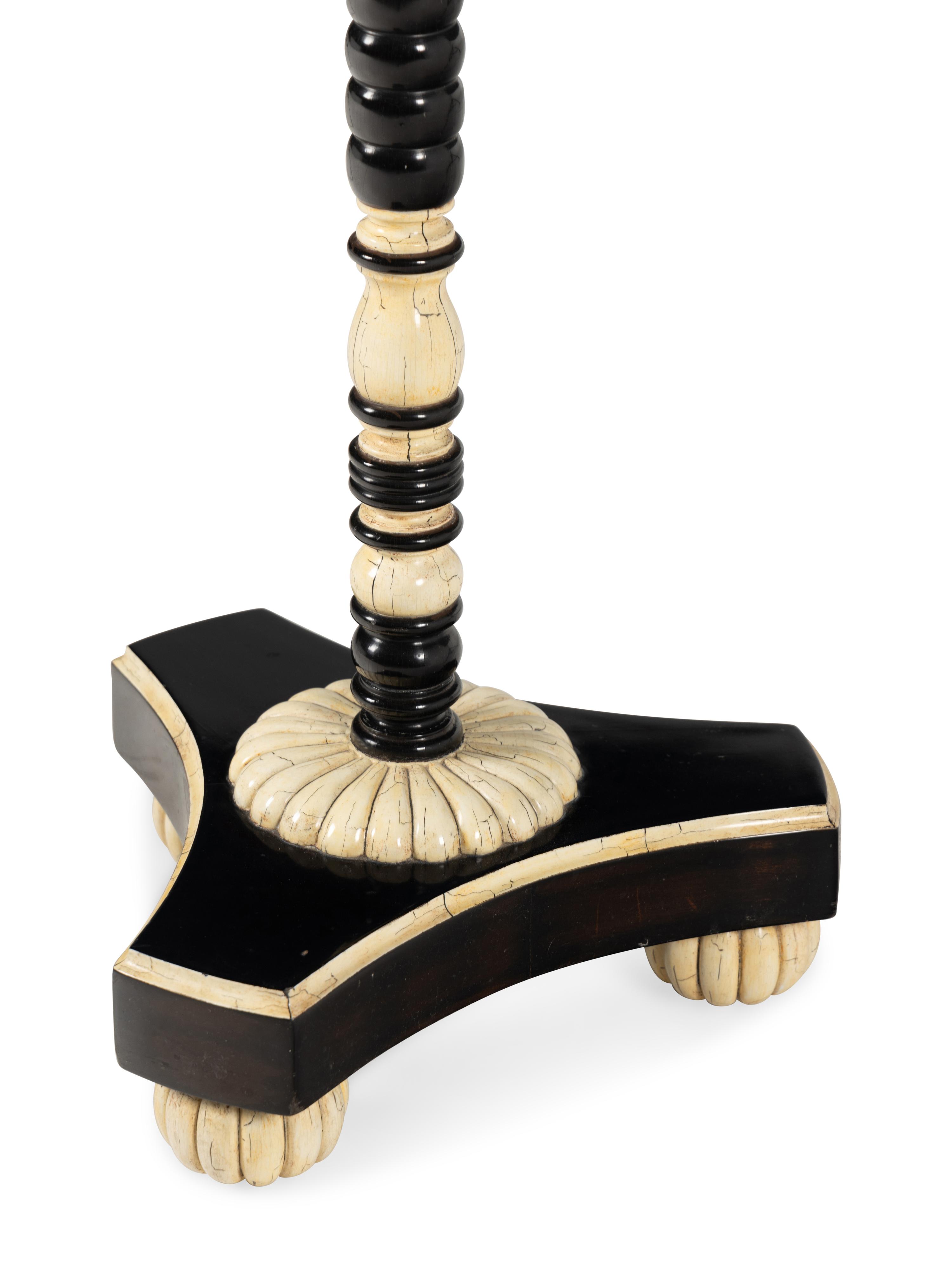 A Rose Tarlow Black Lacquered Side Table