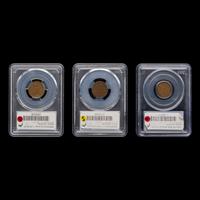 A Collection of Three Graded Abraham Lincoln 1c Coins