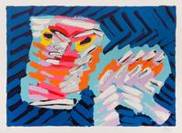 Karel Appel, (Dutch, 1921-2006), Cats, 1978 (complete portfolio of 17 lithographs with case)