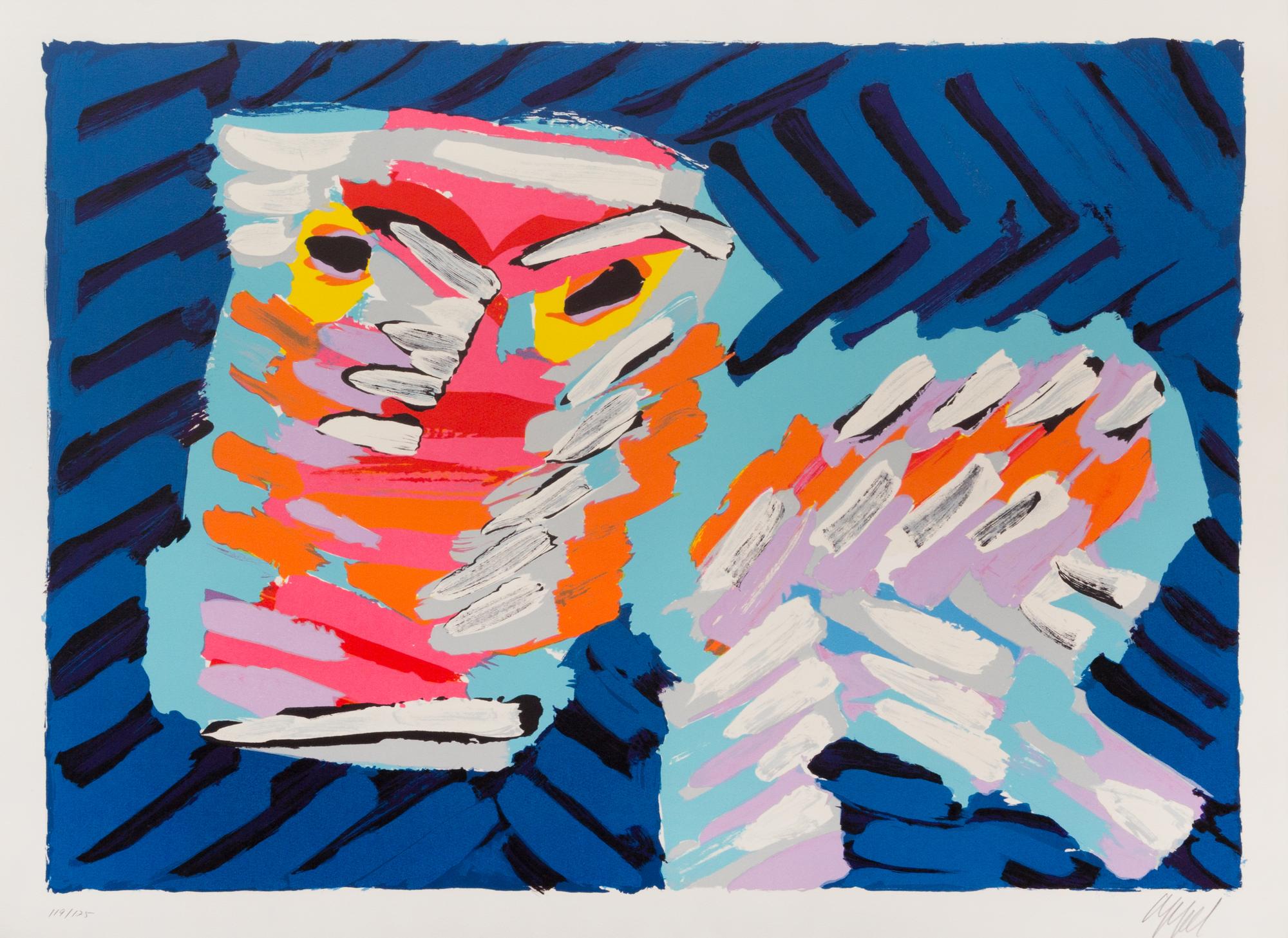 Karel Appel, (Dutch, 1921-2006), Cats, 1978 (complete portfolio of 17 lithographs with case)