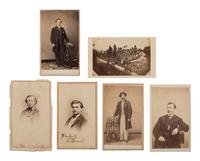 [CIVIL WAR] Civil War CDV collection likely assembled by a soldier, incl. generals, signed portraits, and a view of "The Castle" in Vicksburg, MS.