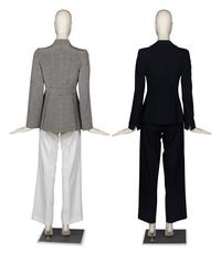 Two Giorgio Armani Black Label Pant Suits