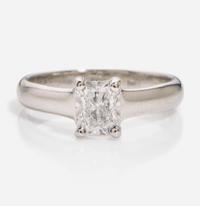 A Tiffany & Co. Lucida Diamond Solitaire Engagement Ring 0.88 Carat Internally Flawless Tiffany & Co. Lucida Diamond