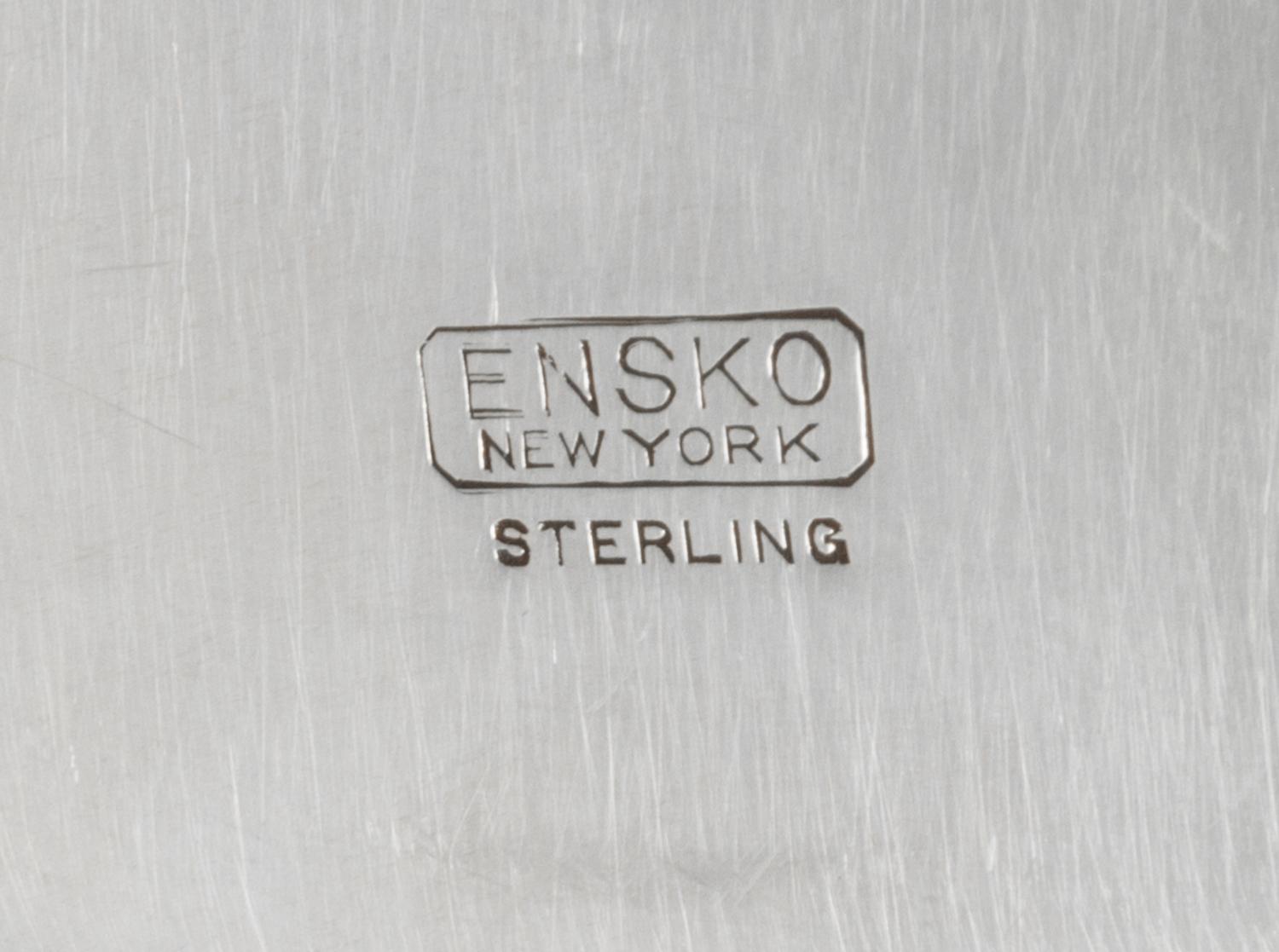 A Set of Twelve American Silver Bread Plates, Ensko, New York, NY, First half 20th century, each of circular form with a stepped border