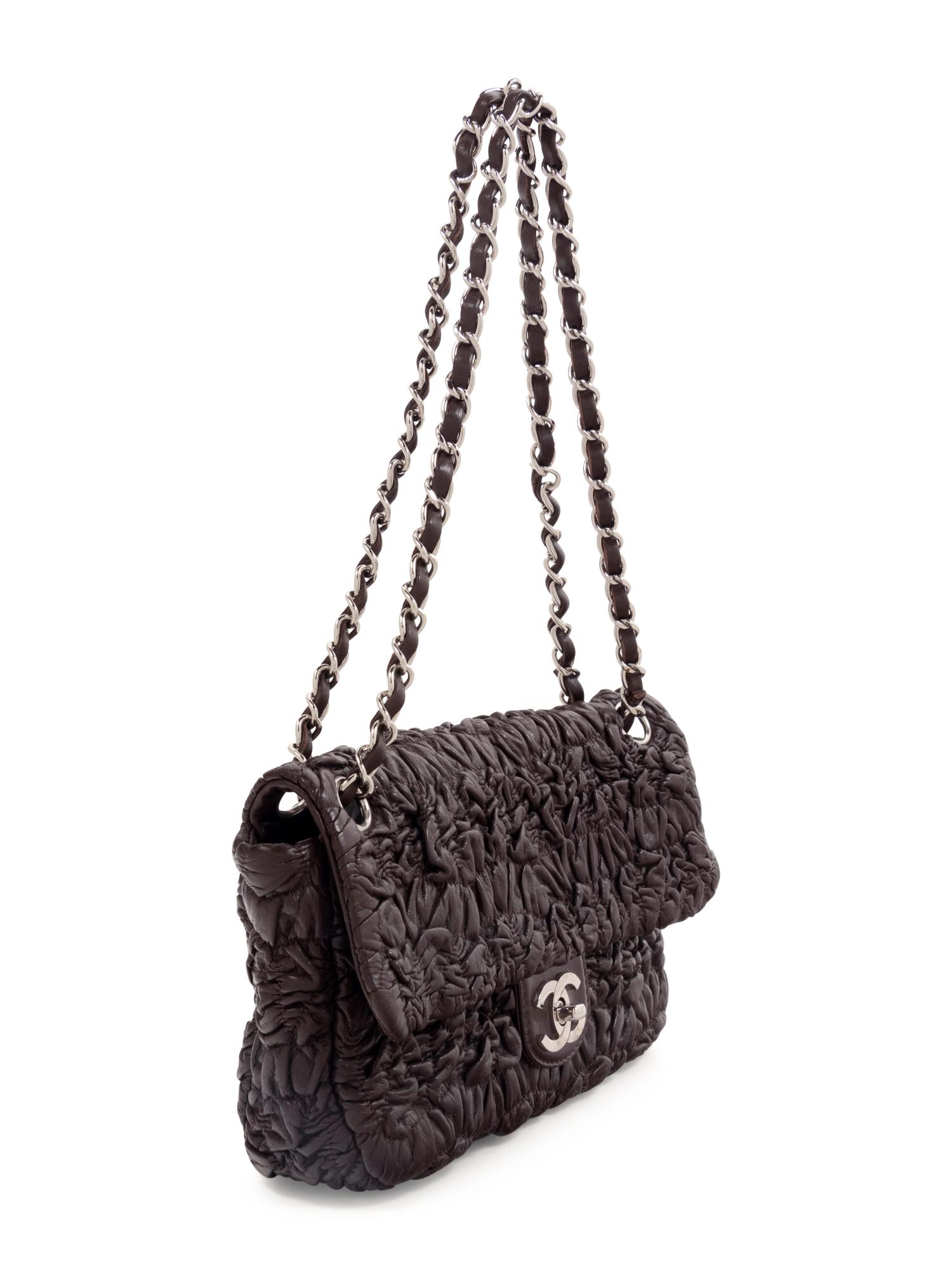 Chanel Ruched Leather Flap Bag, Fall 2007