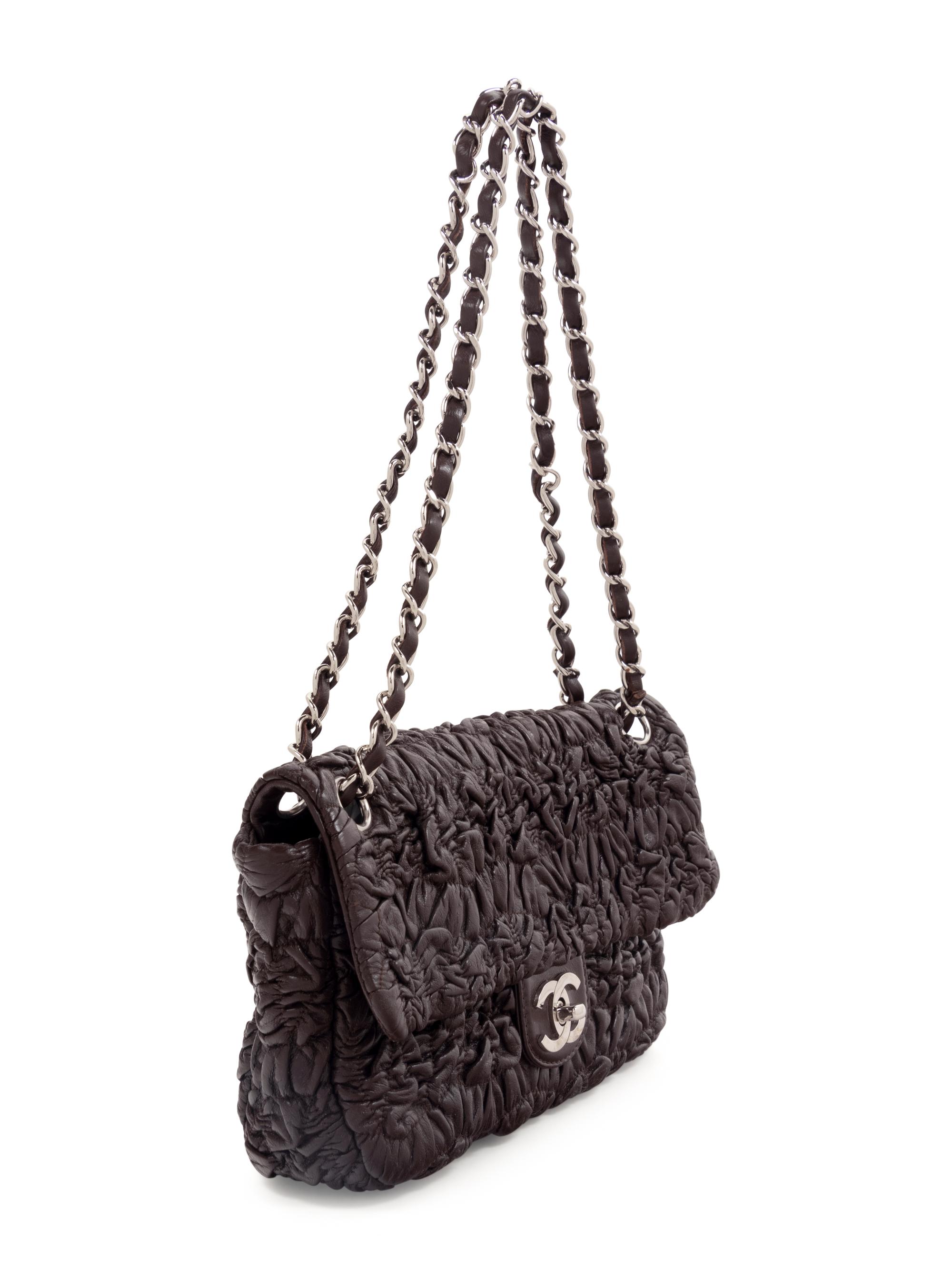 Chanel Ruched Leather Flap Bag, Fall 2007