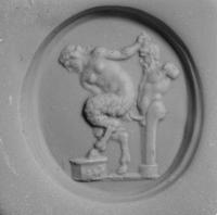 A Tassie Glass Cast Intaglio with an Erotic Scene