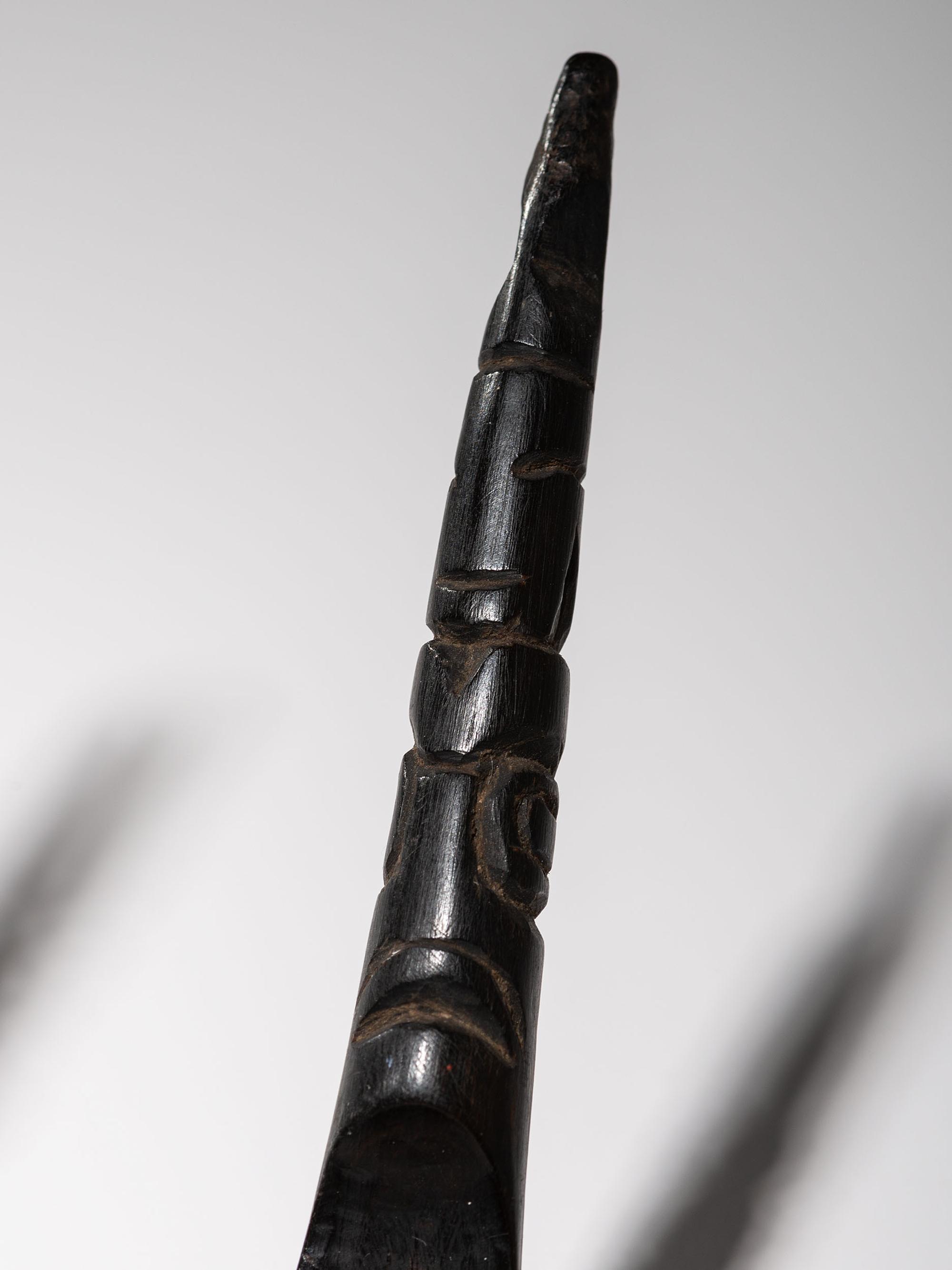 Collection of Northwest Coast Carved Totemic Spoons