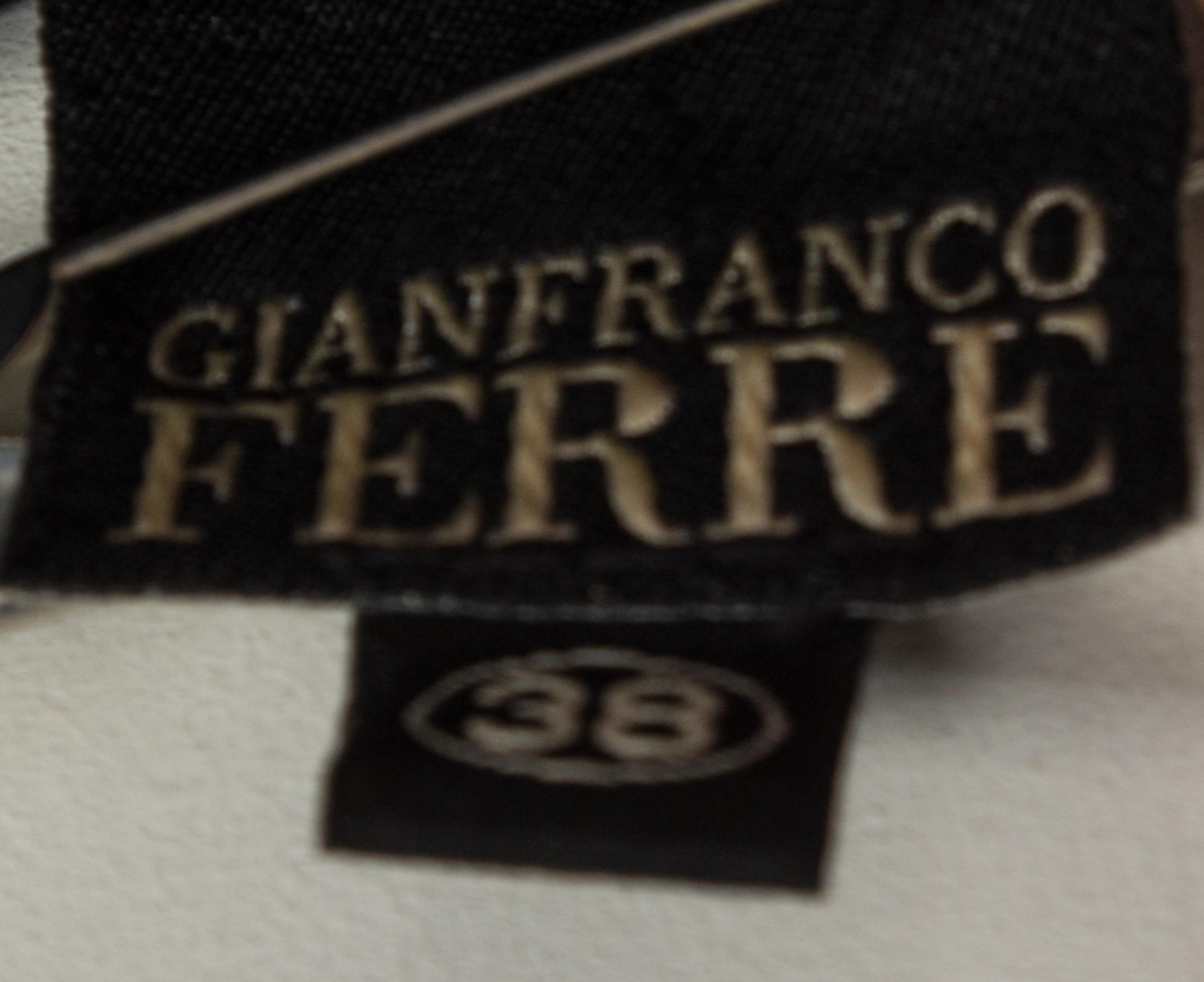 A Gianfranco Ferre Black Long Wrap Skirt, Size 38.