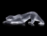 A Lalique Zeila Panther Sculpture
