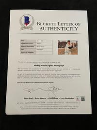 A Mickey Mantle Signed Autograph Photo (Beckett Authentication Services BAS Certified),