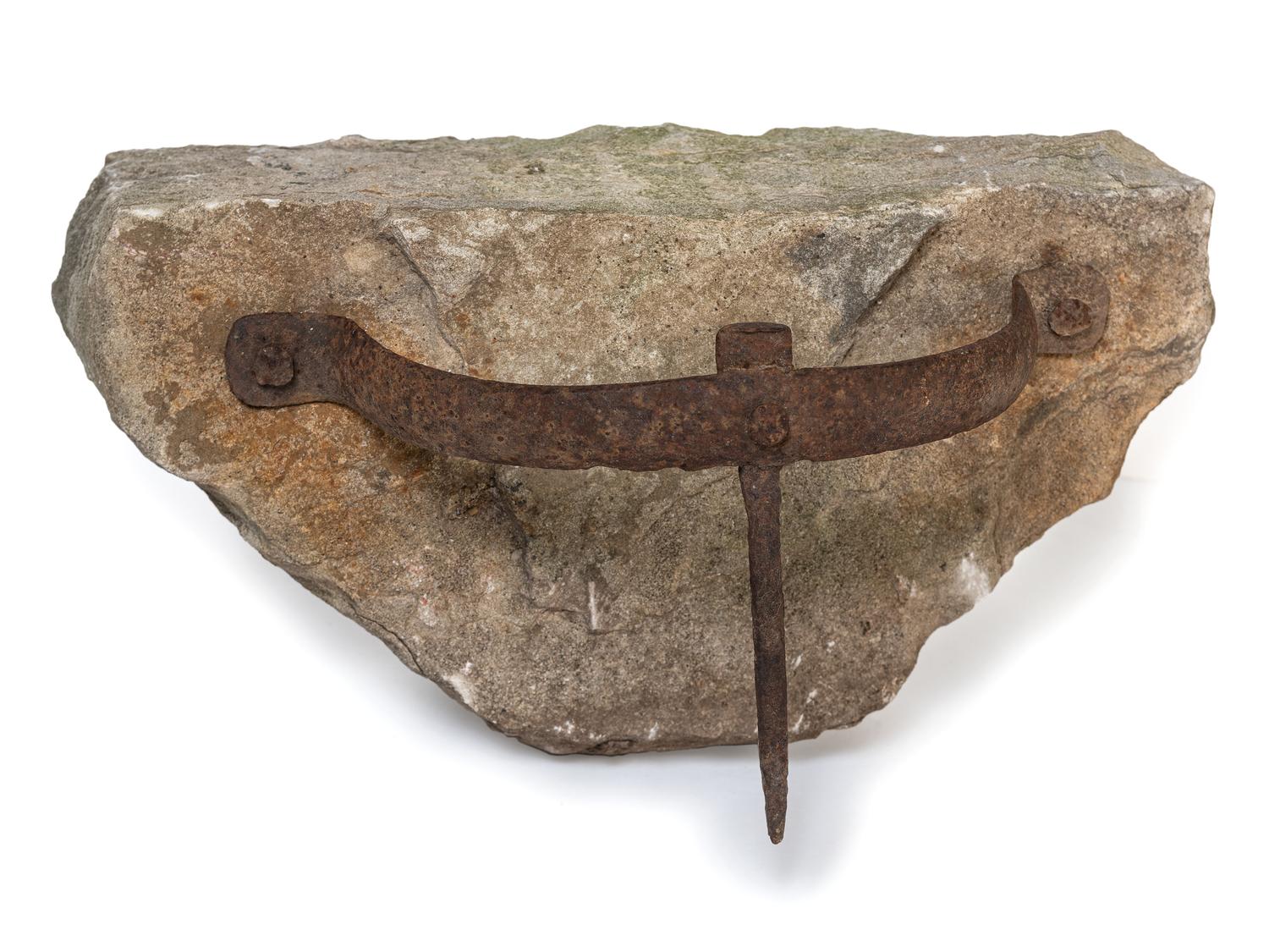A 'Strap and Spike' Wrought Iron Boot Scrape