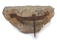 A 'Strap and Spike' Wrought Iron Boot Scrape