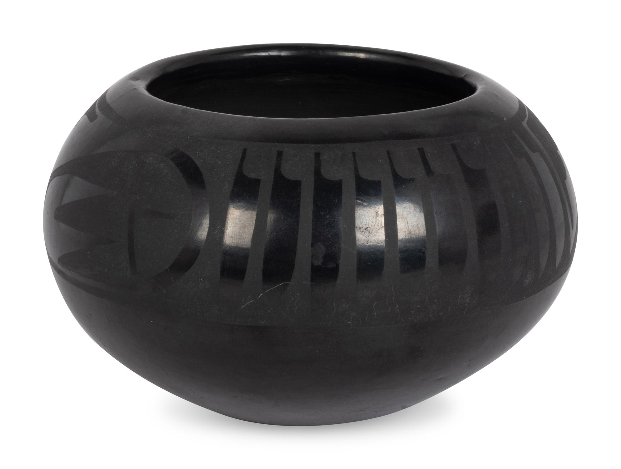 Blackware Pottery Jar 1943-1956