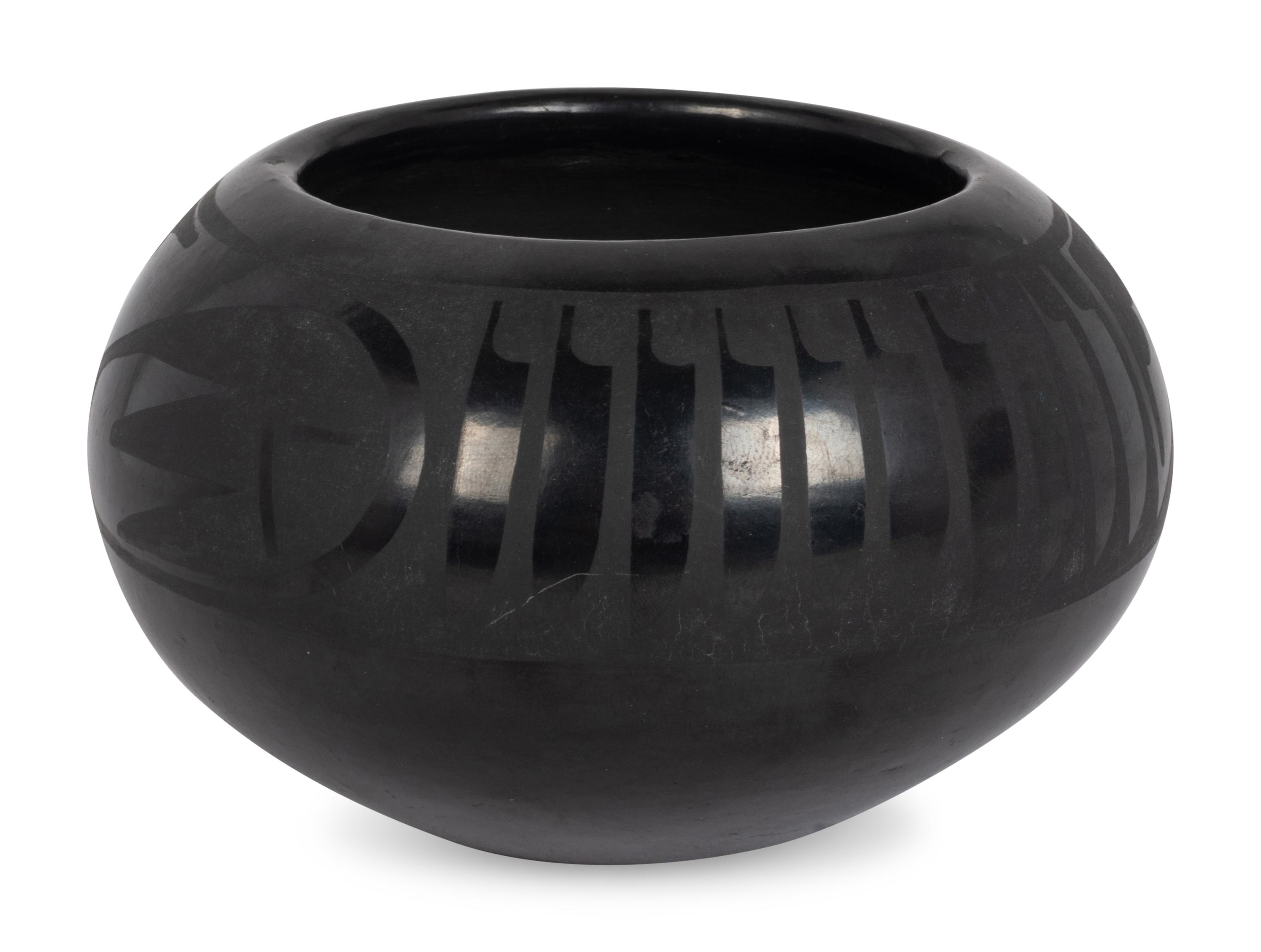 Blackware Pottery Jar 1943-1956