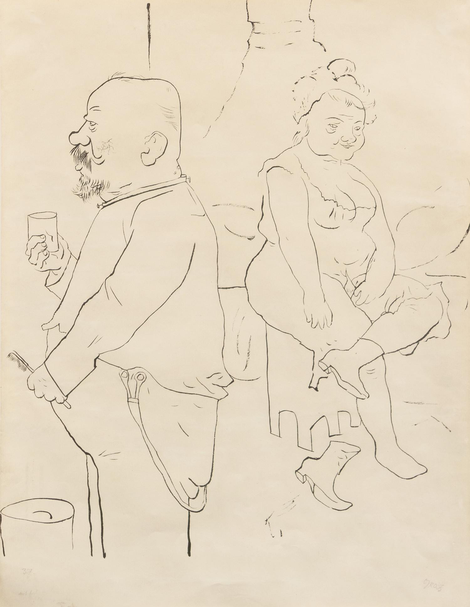George Grosz, (German, 1893-1959), Zu Hause (Mammi und Pappi), 1922