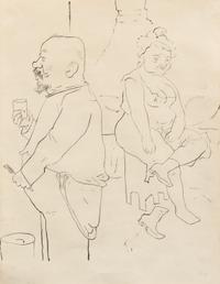 George Grosz, (German, 1893-1959), Zu Hause (Mammi und Pappi), 1922