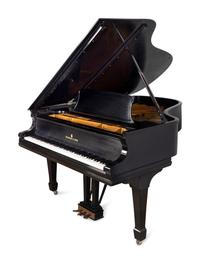 A Steinway & Sons Ebonized Model A Salon Grand Piano