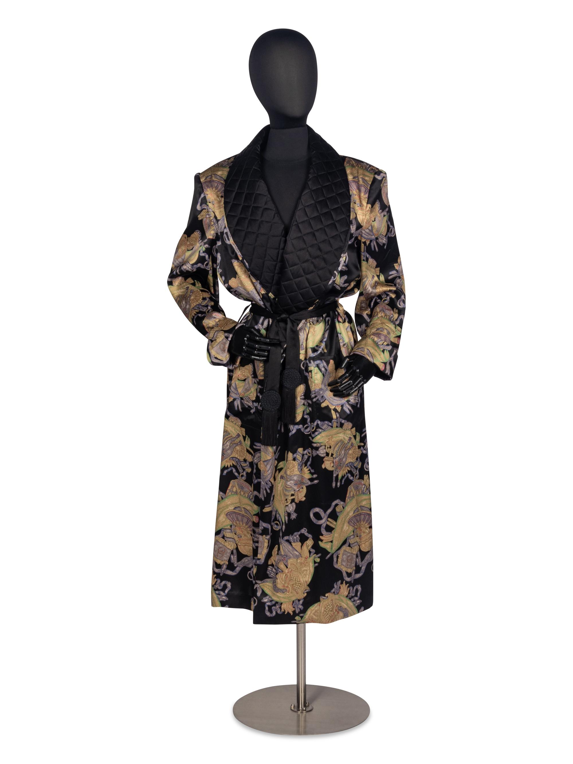 Chanel Smoking Jacket with Tasseled Belt