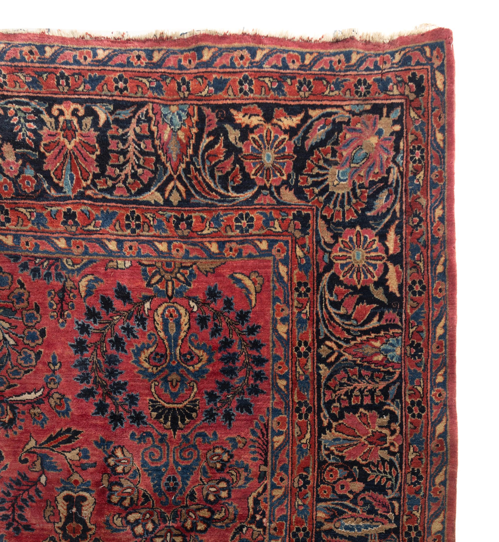 A Sarouk Wool Rug