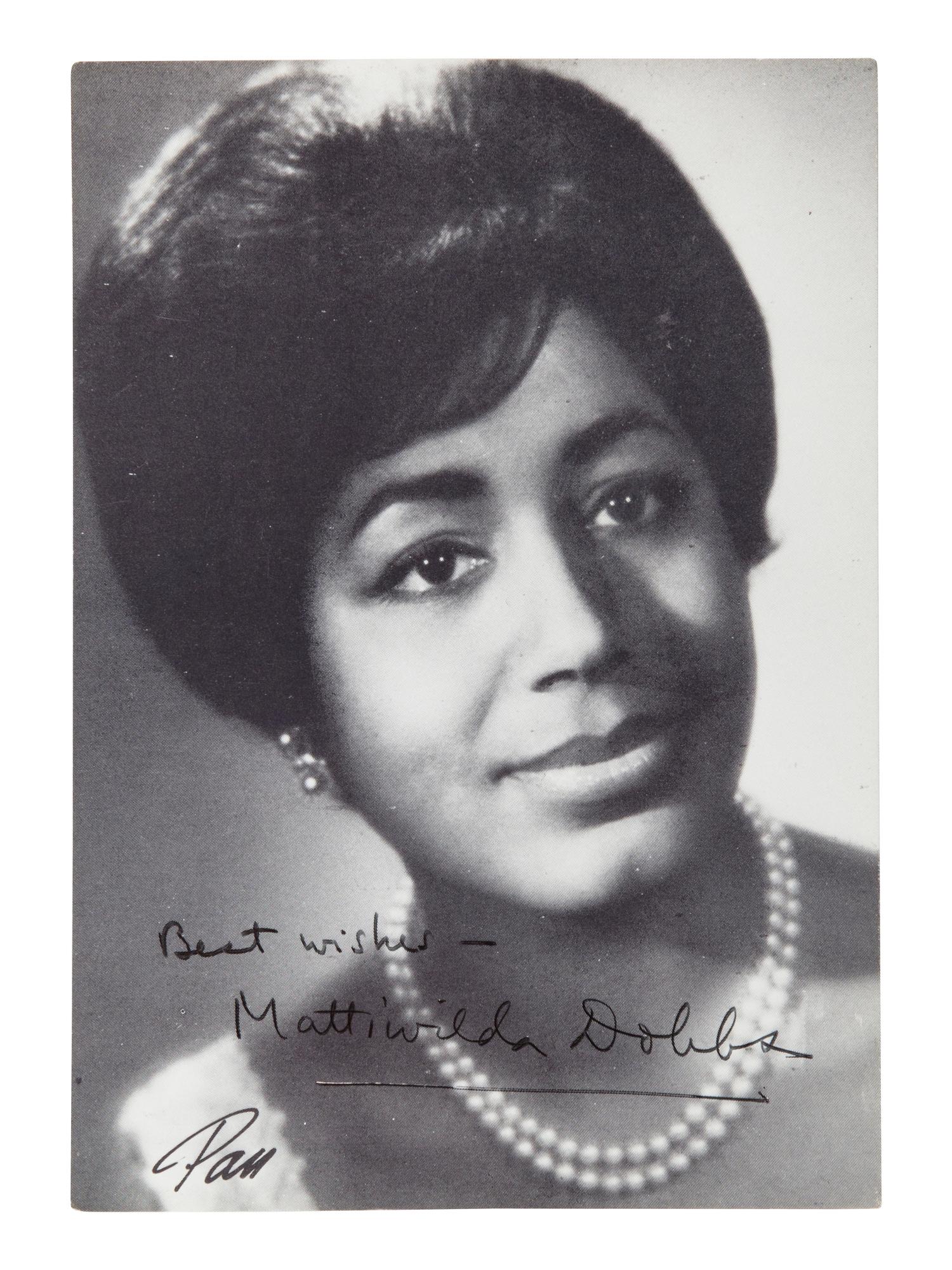 [20TH-CENTURY OPERA SINGERS]. A group of 6 signed photographs or photographic postcards of opera singers from the 1950s-1960s, comprising images of: