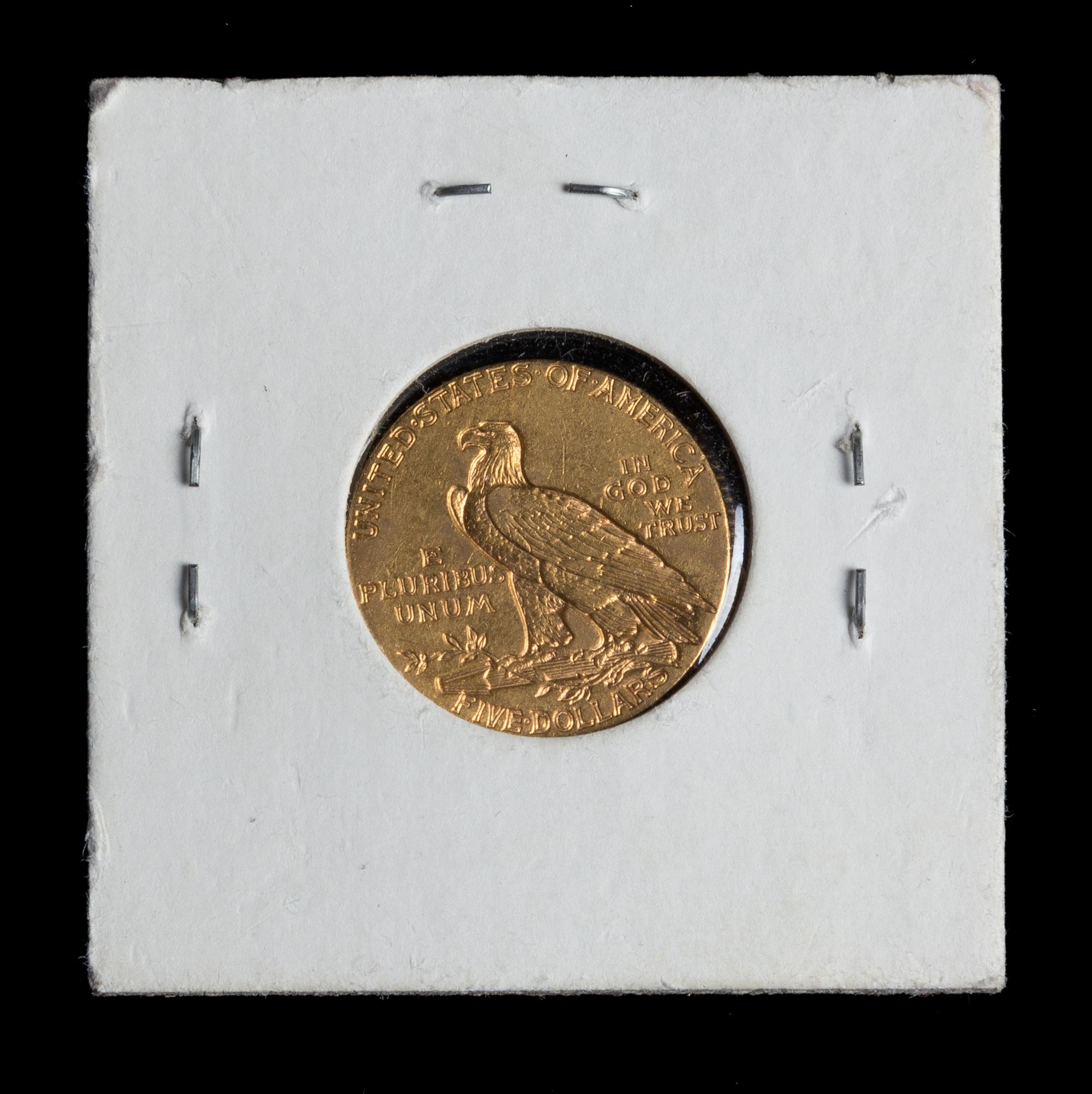 A United States 1909 Indian Head $5 Gold Coin