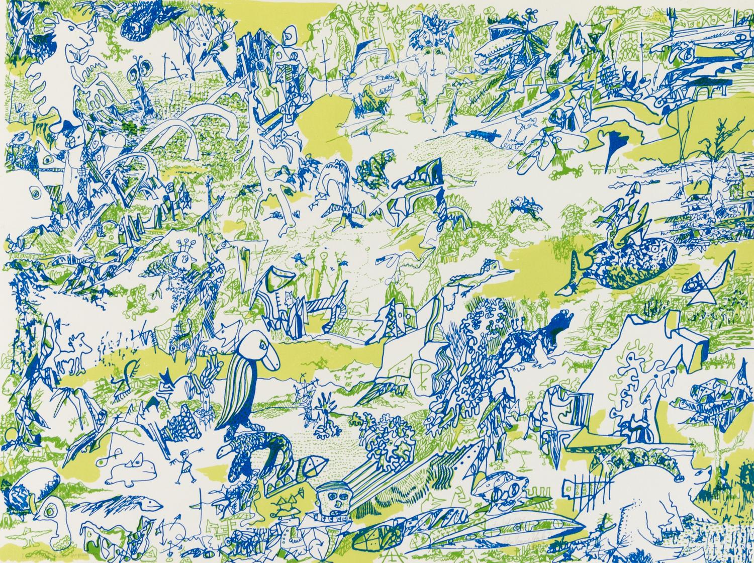 John Himmelfarb, (American, b. 1946), What they Were, Regression, Whirled Map, and Actually Doing