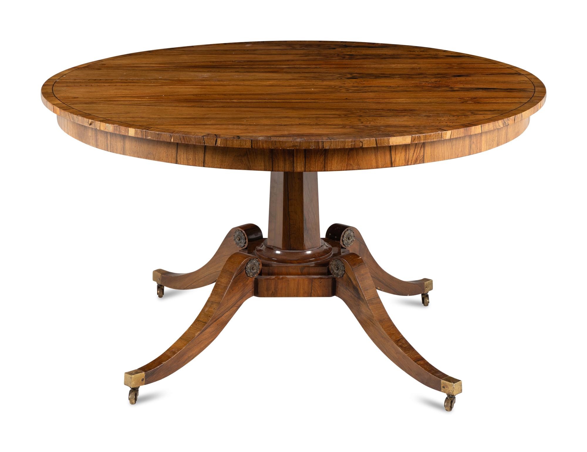 An English Rosewood Extension Dining Table