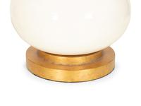 A Pair of Glazed Ceramic Baluster Form Table Lamps