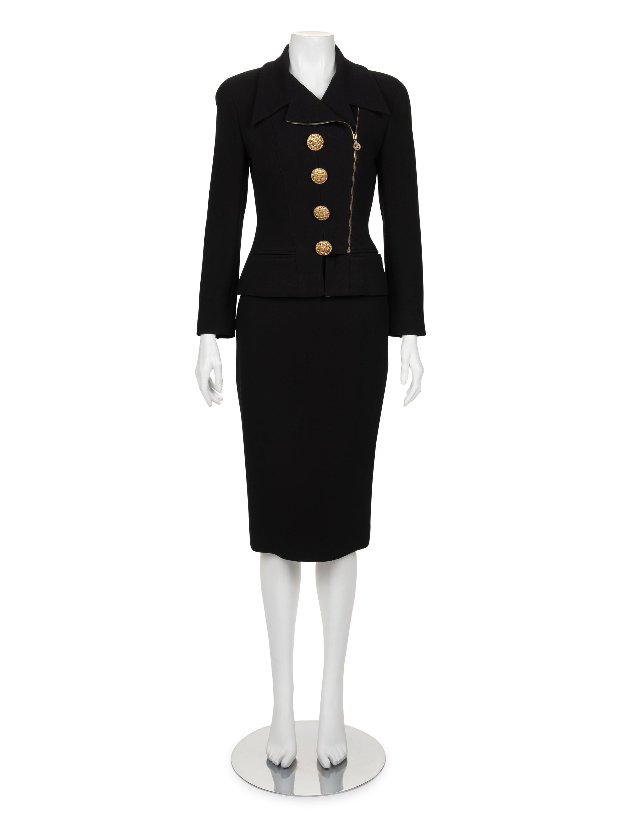 Chanel Zippered Skirt Ensemble, c.1992