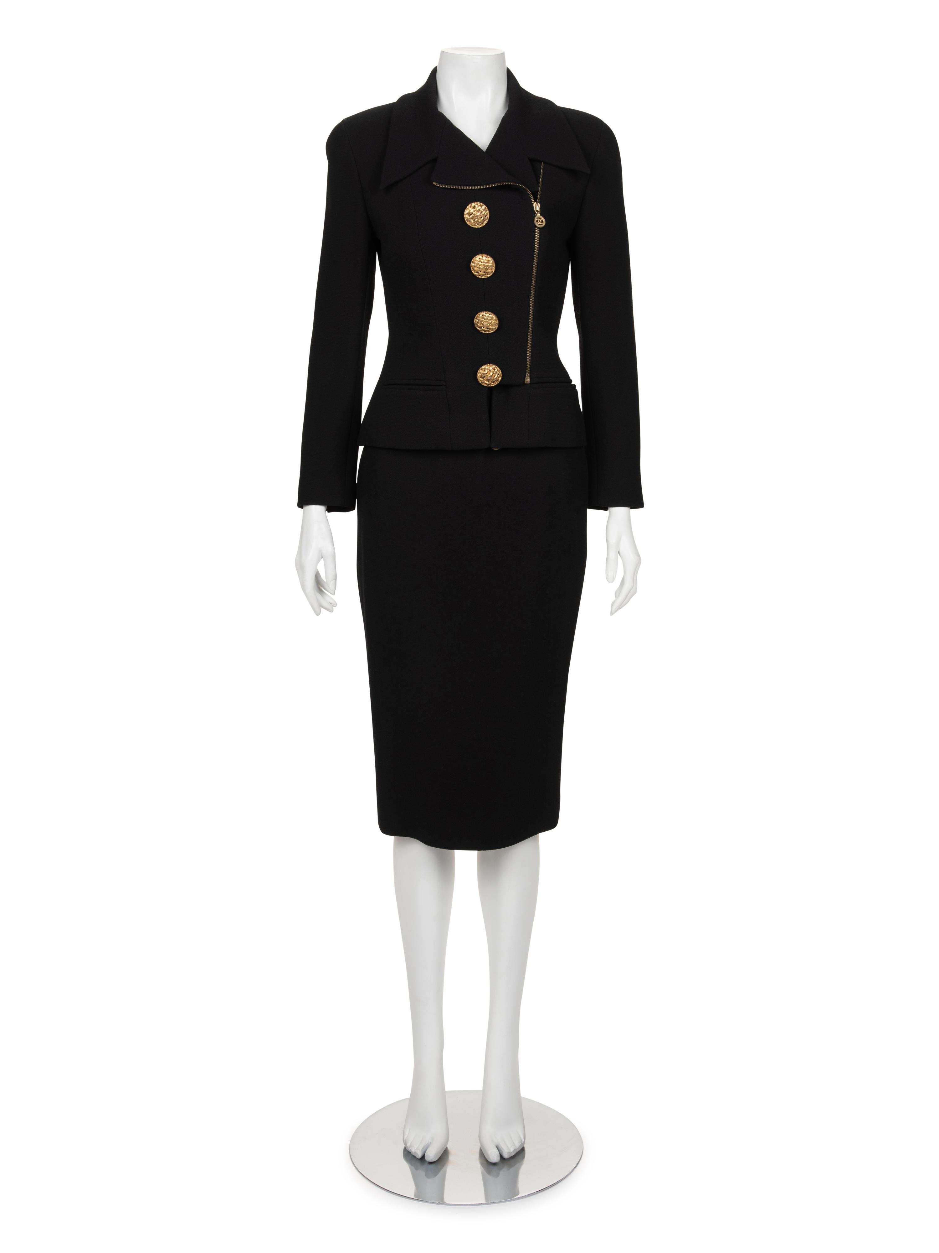 Chanel Zippered Skirt Ensemble, c.1992