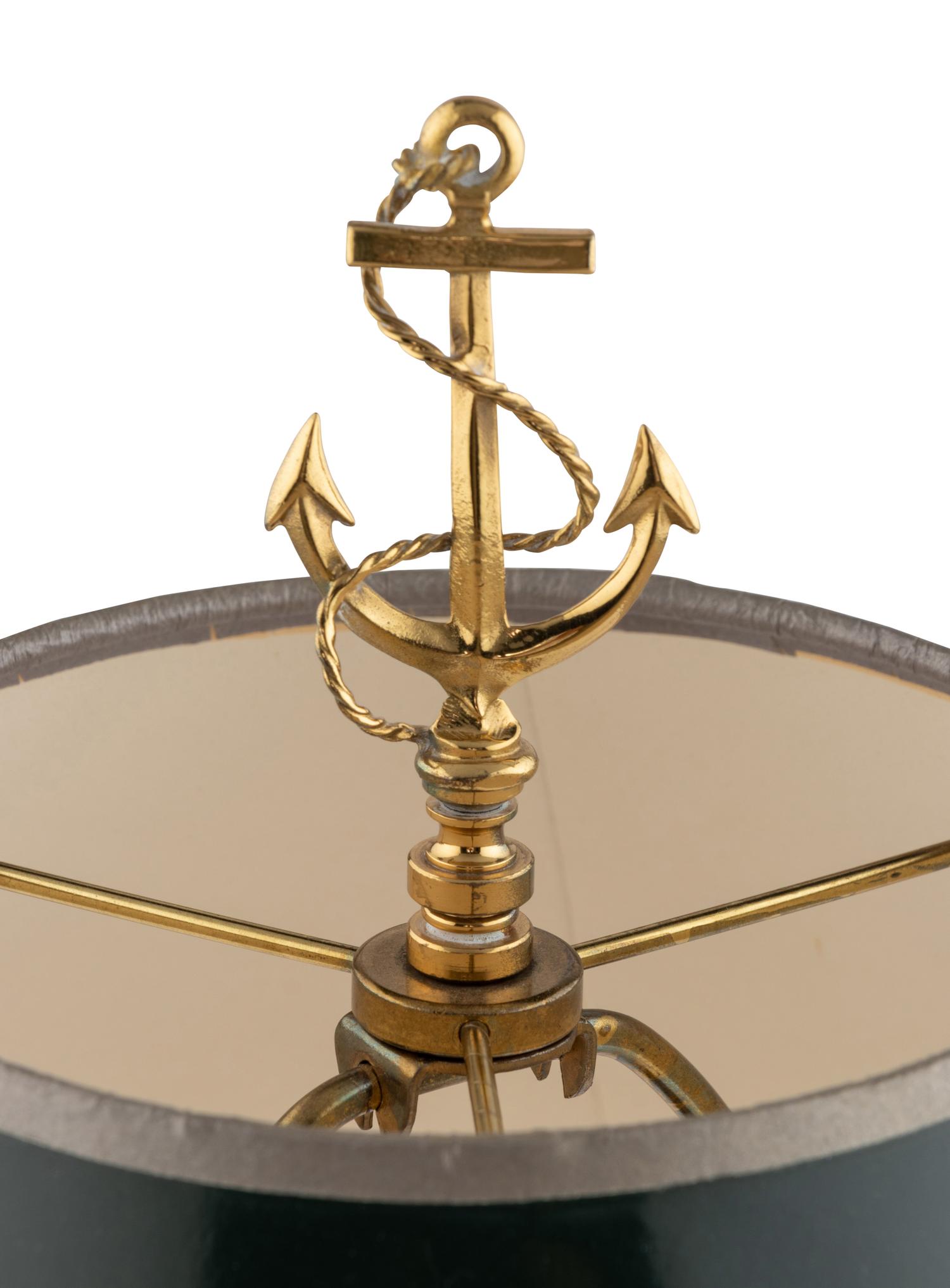A Brass Ship's Binnacle Mounted as a Lamp